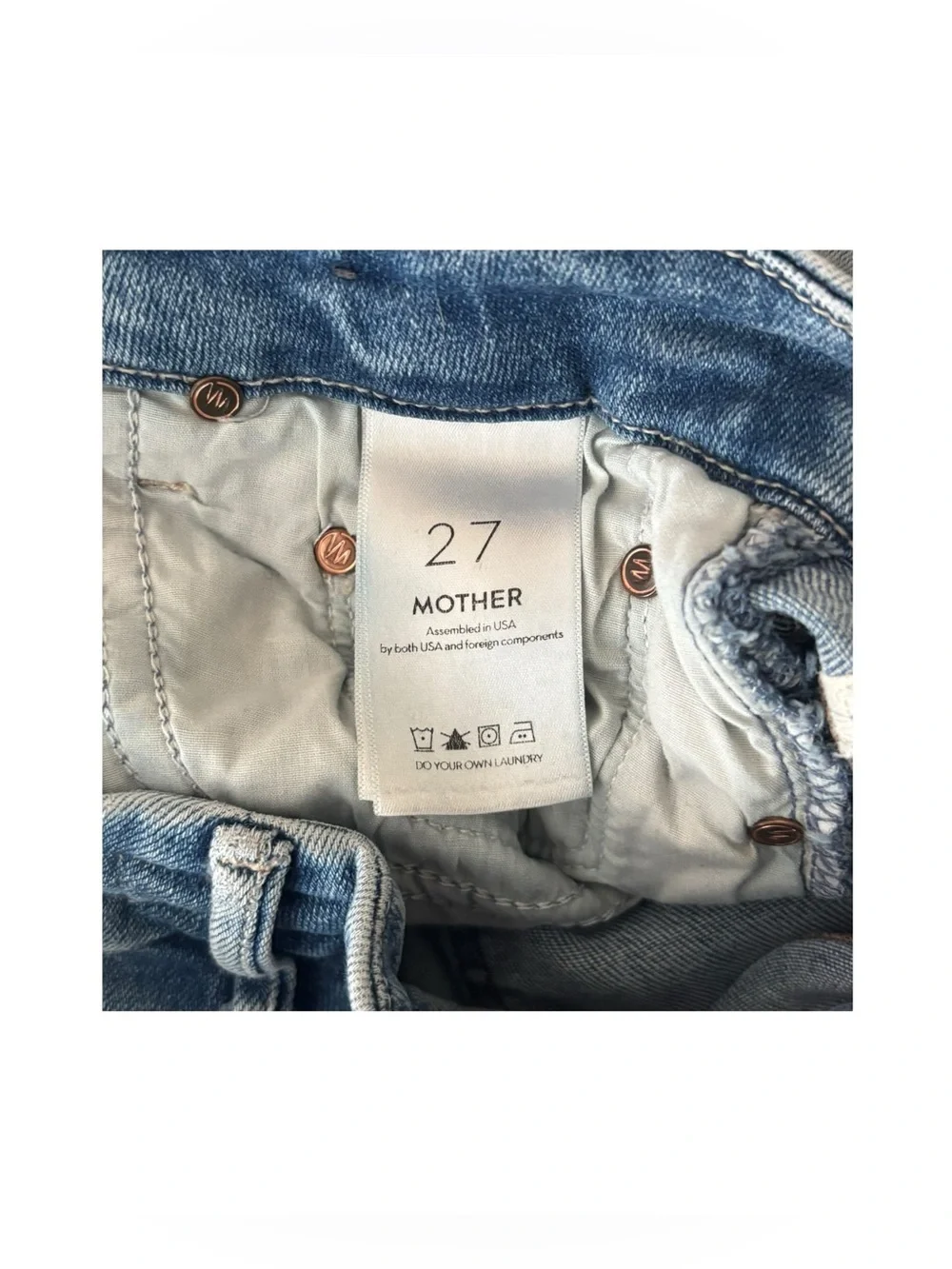 Mother High Waisted Looker Ankle Fray - Picture 6 of 6
